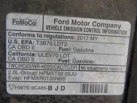 2017 Ford Edge SEL Black 2.0L Turbo AT 2WD #F24624